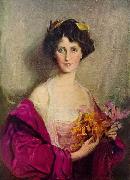Philip Alexius de Laszlo Portrait of Winifred Anna Cavendish-Bentinck USA oil painting artist